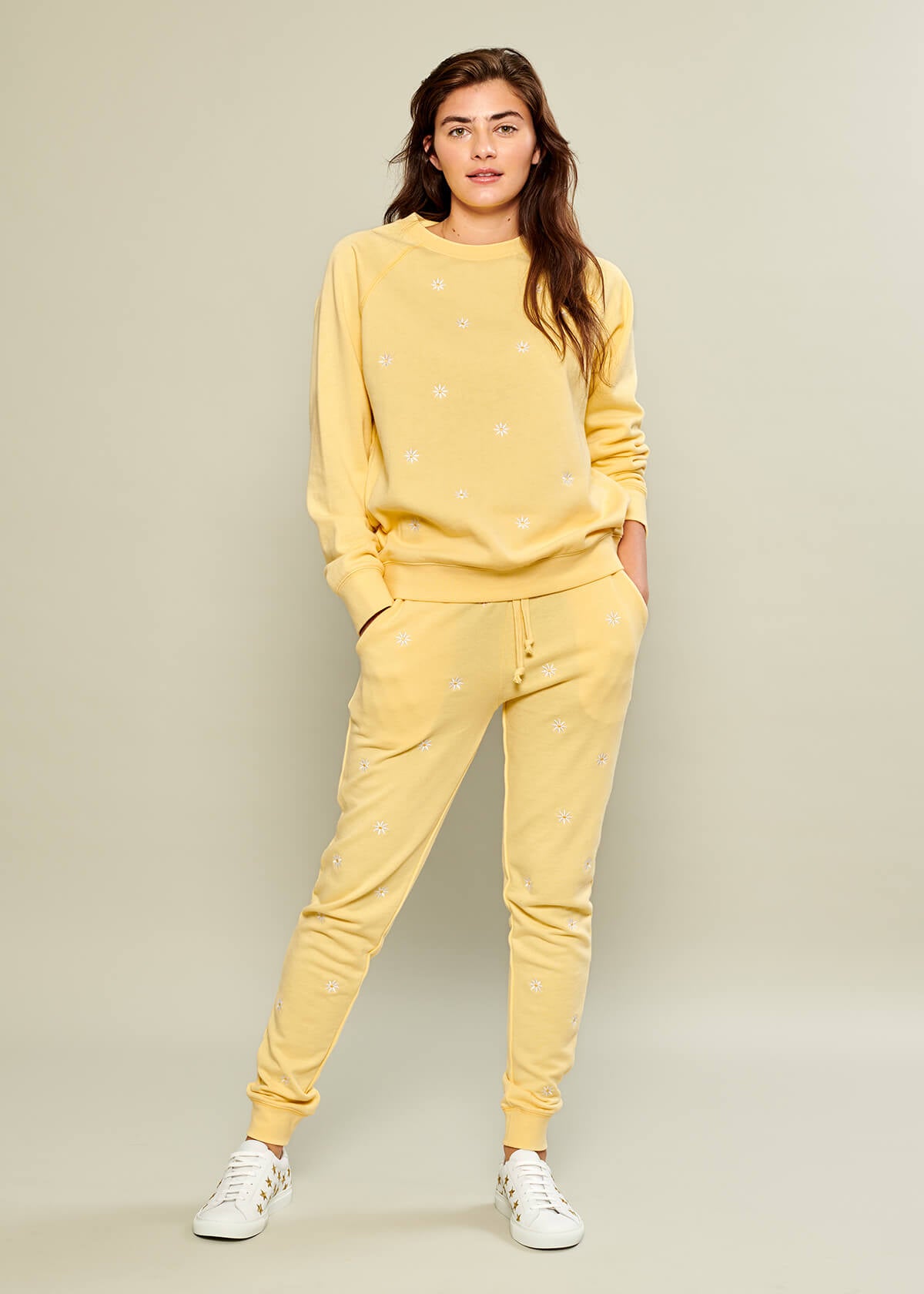 yellow sweatpants womens