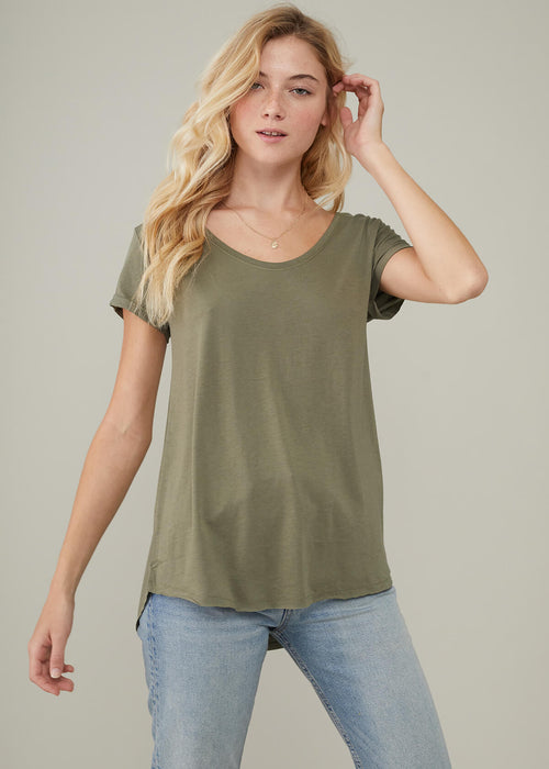 GreenArmy Green Boyfriend Tee | Designer Basics | Shop South Parade Now L