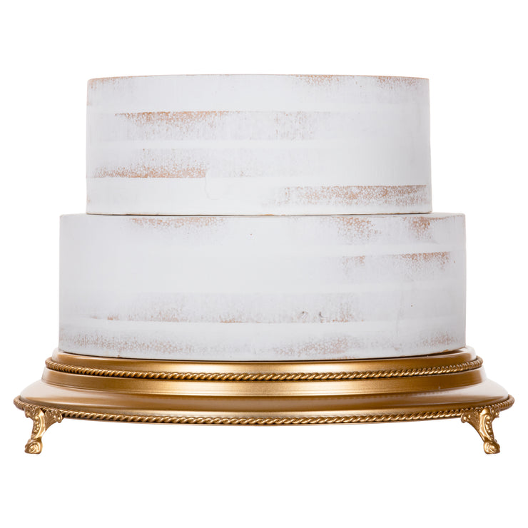  16  Inch  Round  Wedding  Cake  Stand  Plateau Gold Amalfi Decor
