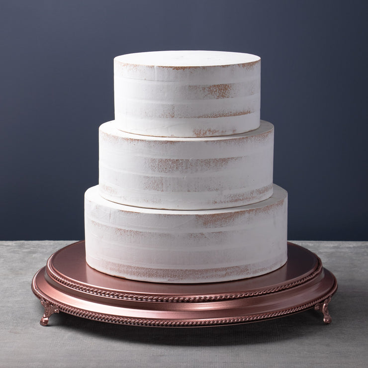 16 Inch Round Wedding  Cake  Stand  Plateau  Rose Gold  