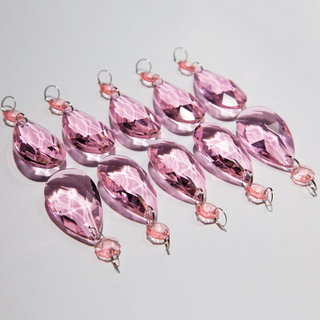 pink crystal glasses