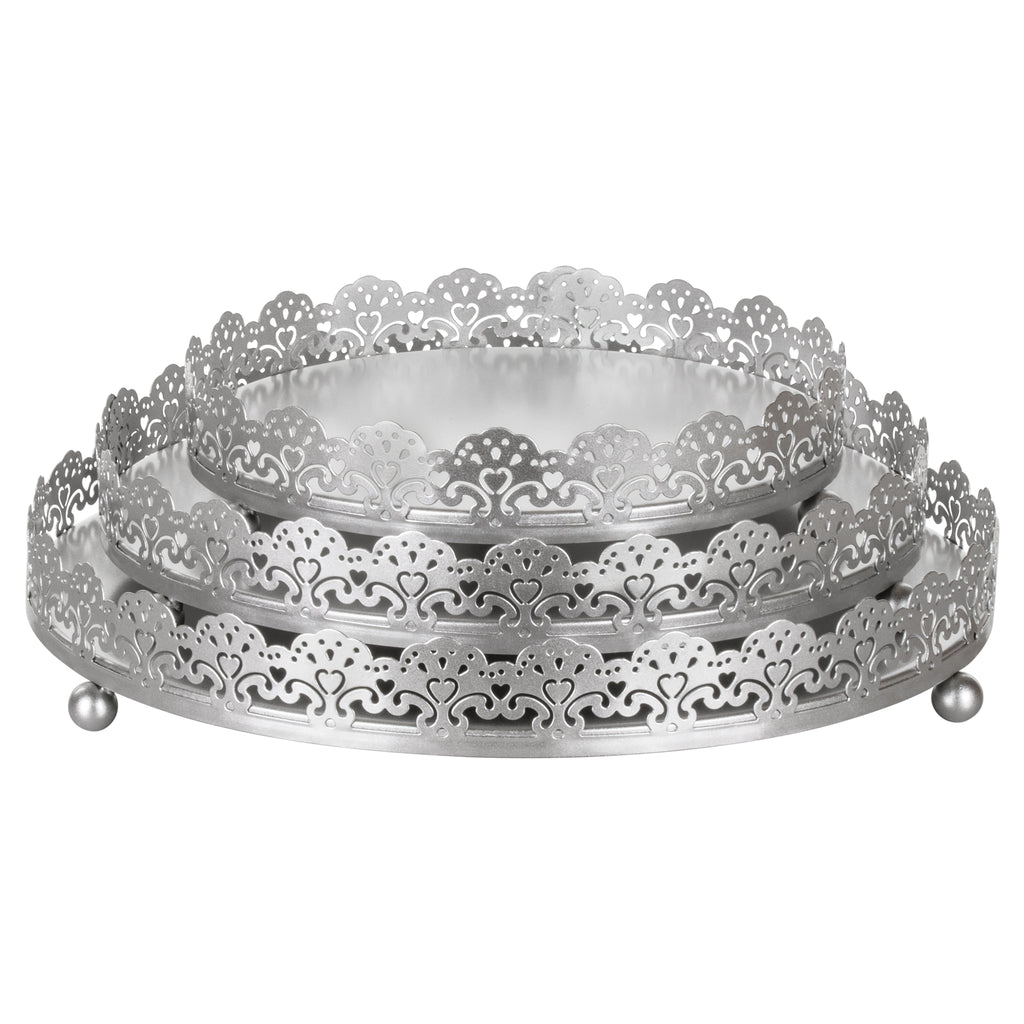 silver decorative tray