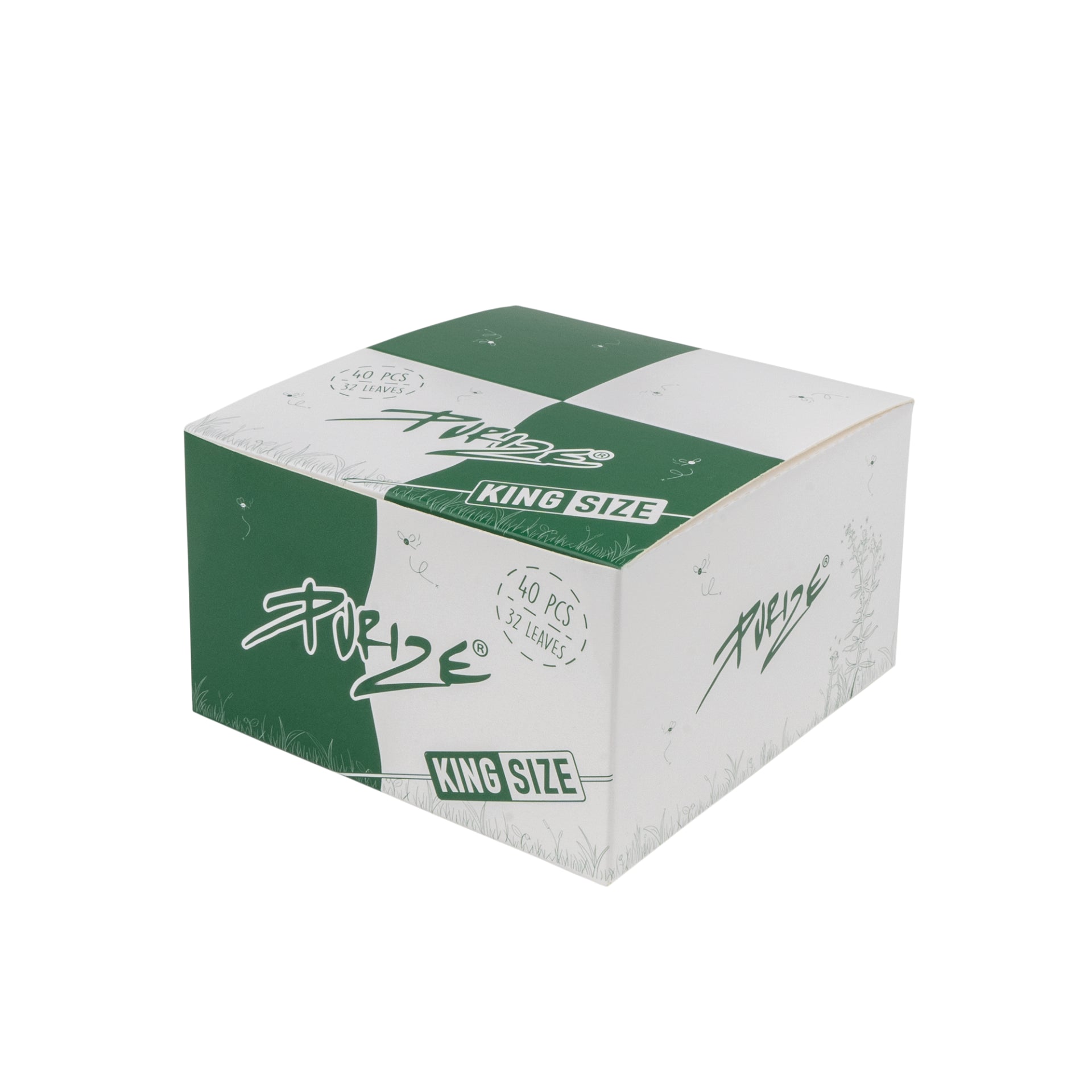 PURIZE® King Size Papers | 40er Pack – Natürlich, vegan & geschmacksneutral