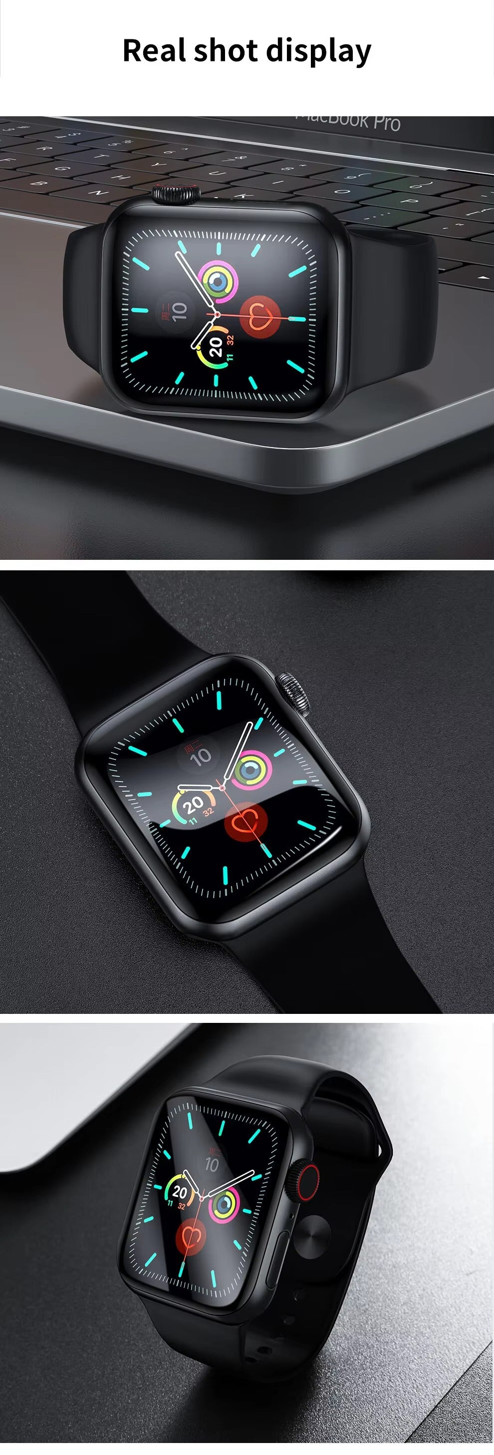 Premium 2-Pack Apple Watch Screen Protector – HD Full Adhesive  Scratch-Resistant Display Guard for 40mm to 45mm Smartwatch
