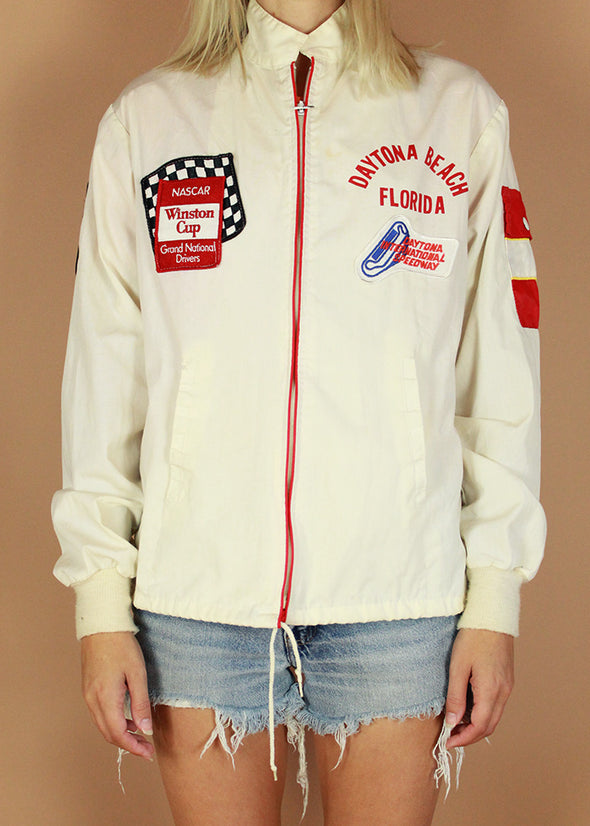 Vintage Daytona Beach Patched Racing Jacket – Electric West