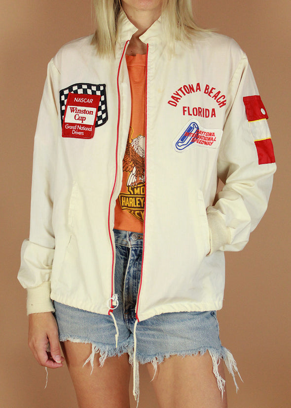 Vintage Daytona Beach Patched Racing Jacket – Electric West
