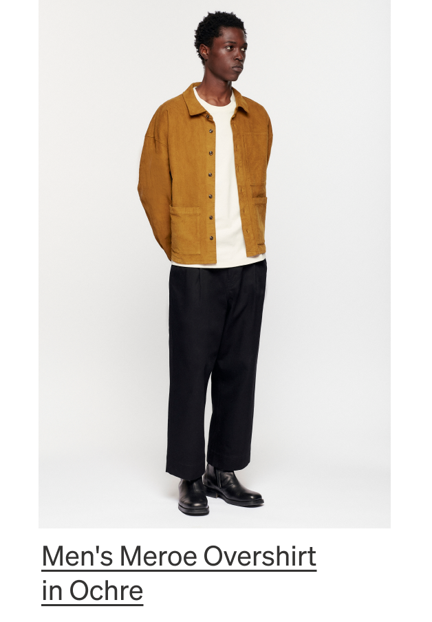 Men's Meroe Overshirt in Ochre