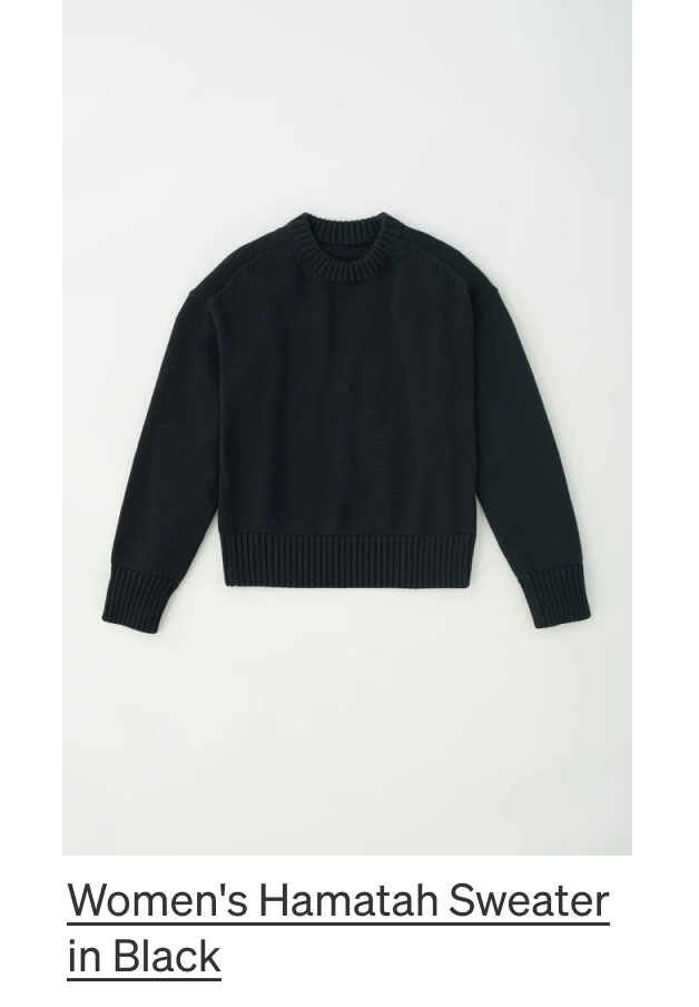 Women's Hamatah Sweater in Black