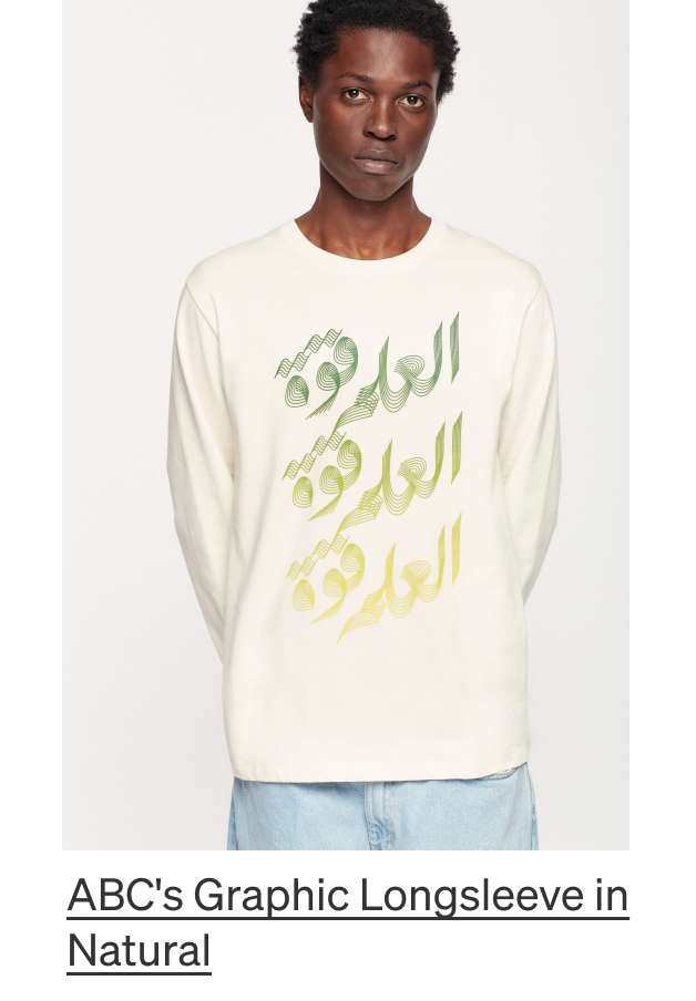ABC's Graphic Longsleeve in Natural