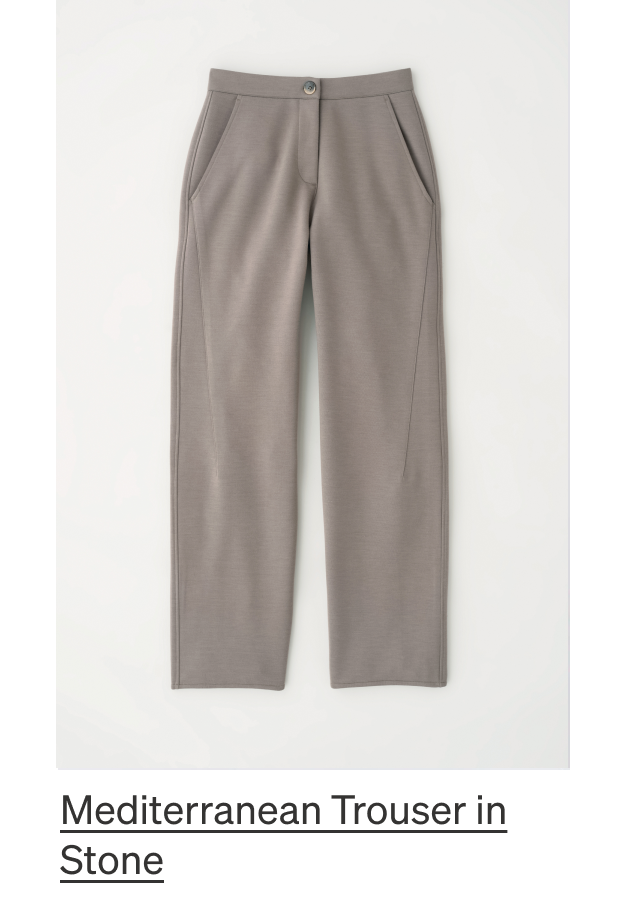 Mediterranean Trouser in Stone