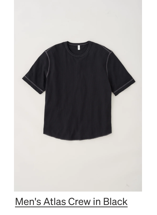 Men's Atlas Crew in Black