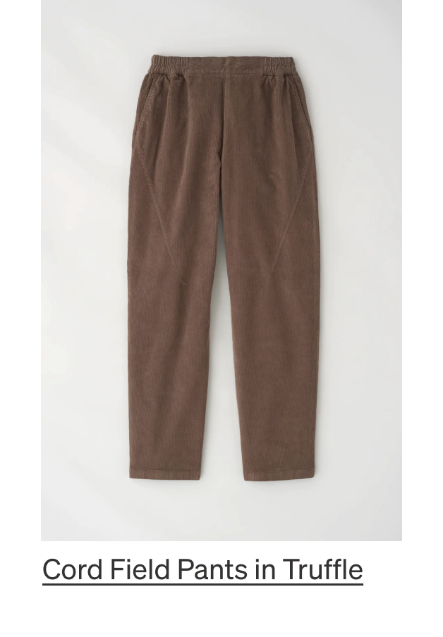 Cord Field Pants in Truffle