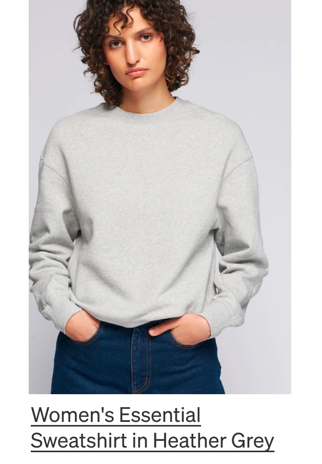 Women's Essential Sweatshirt in Heather Grey