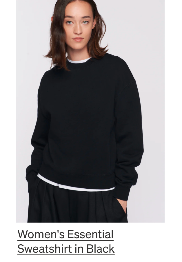 Women's Essential Sweatshirt in Black
