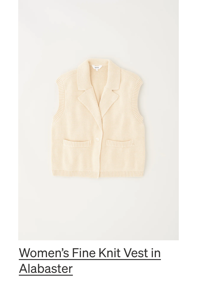 Fine knit vest