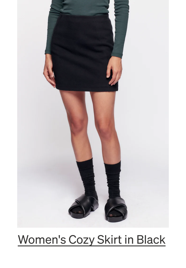 Women's Cozy Skirt in Black