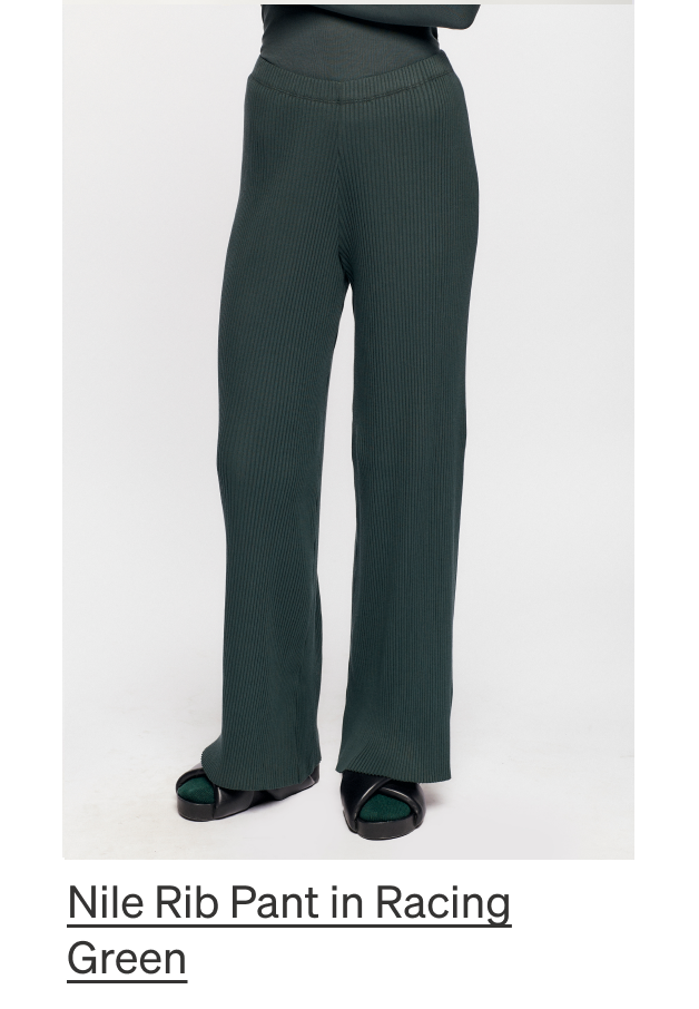 Nile Rib Pant in Racing Green