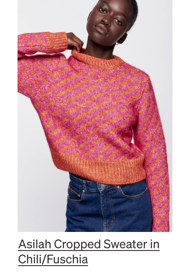 Asilah Sweater Chili/Fuschia