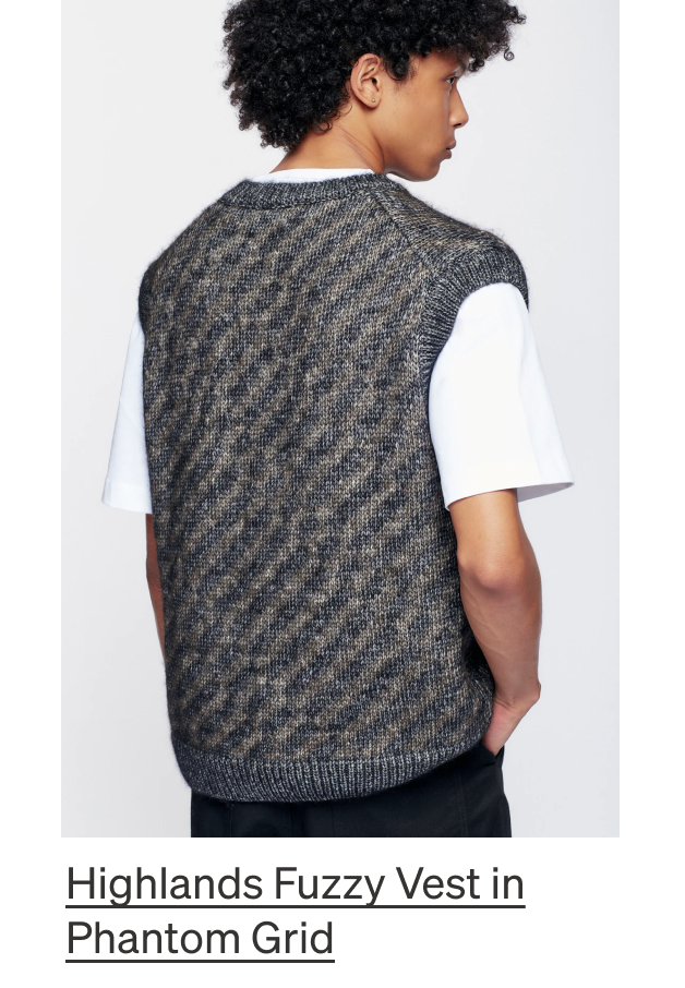 Highlands Fuzzy Vest Phantom Grid