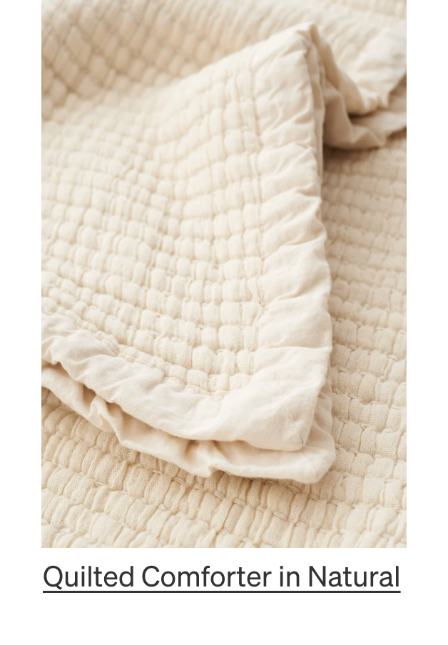 Quilted Comforter in Natural