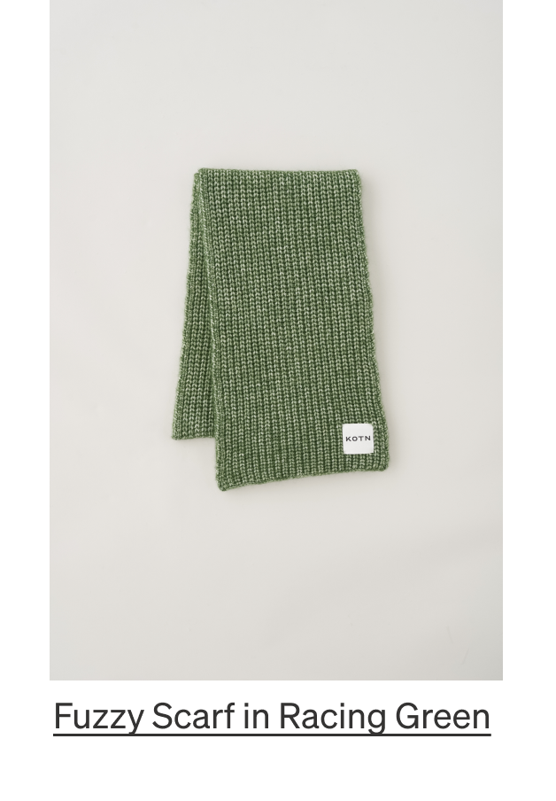 Fuzzy Scarf in Racing Green