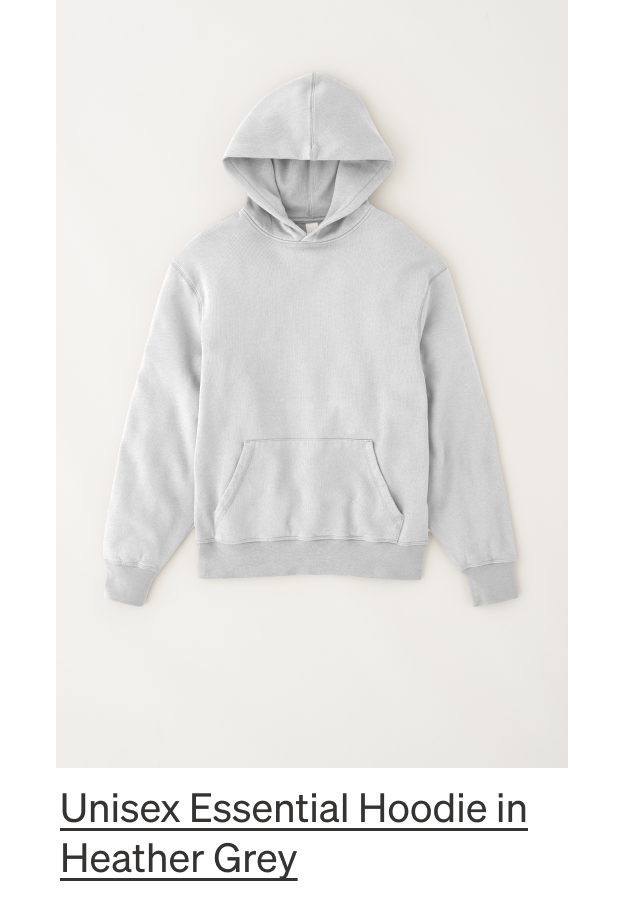 Unisex Essential Hoodie in Heather Grey