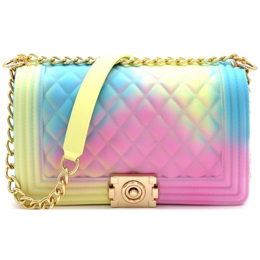 rainbow chain bag