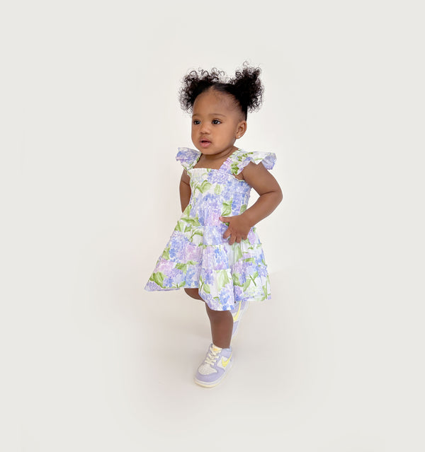 The Tiny Tulle Ellie Nap Dress | Powder Blue | Hill House Home - 7-8Y