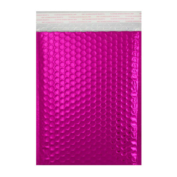 Hot Pink Gloss Metallic Bubble Bags | Metallic Bubble Bags | Packaging