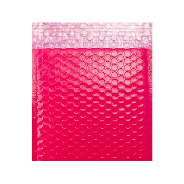 Pink Gloss Poly Bubble Bags Pocket Peel and Seal - Envelope Kings