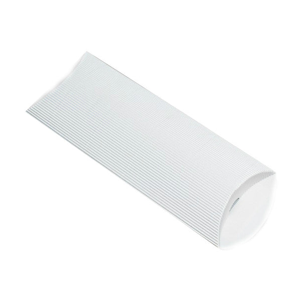 White Corrugated Pillow Box Pocket Peel & Seal - Envelope Kings