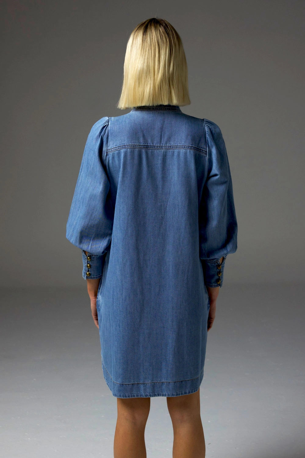 ZOE KRATZMANN | ELOCUTION DRESS | LIGHT WASHED DENIM
