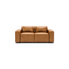 Mambo Loveseat - Camel - Top Grain Leather / Low