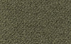 Close-up of textured looped pile carpet in a muted olive green shade, showcasing dense fibers and soft surface.