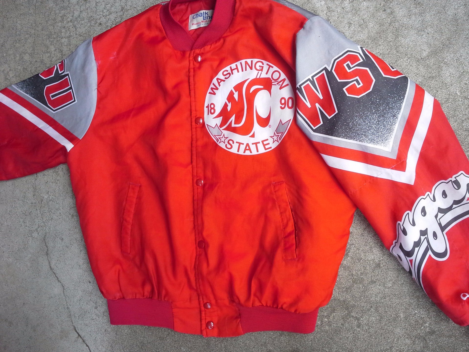 Vintage RARE Washington State Cougars Fanimation Jacket by Chalk Line ...