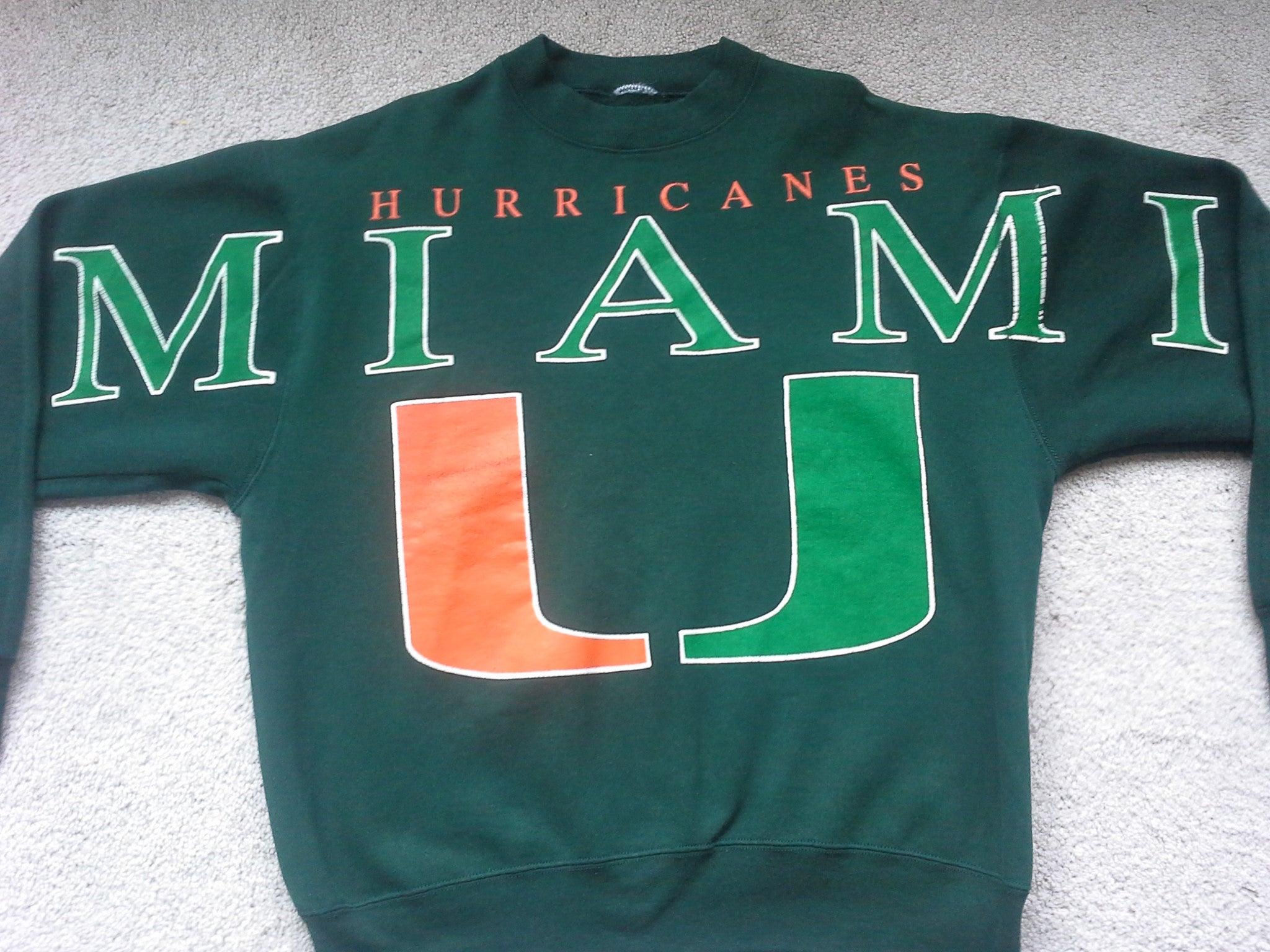 Vintage Miami Hurricanes 90s sweatshirt - XL - VintageSportsGear
