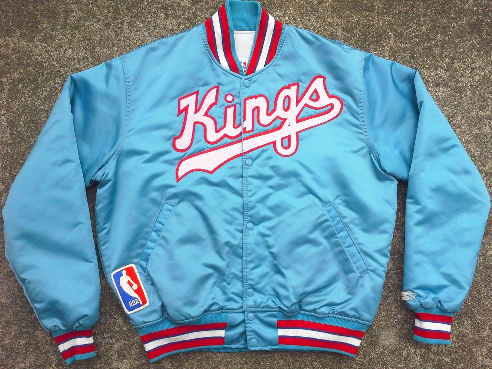 warriors vintage starter jacket