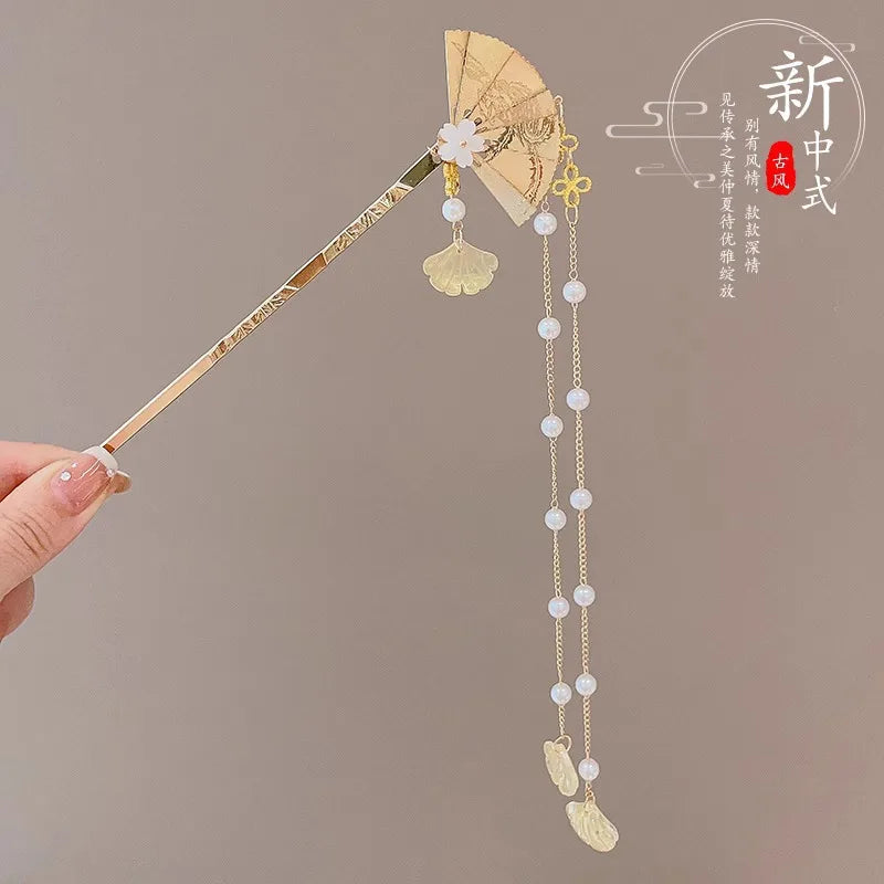 Blossom Tassel Hairpin 4