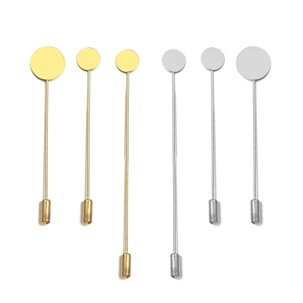 DIY Brooch Pin Bases (10-Piece Set) 2