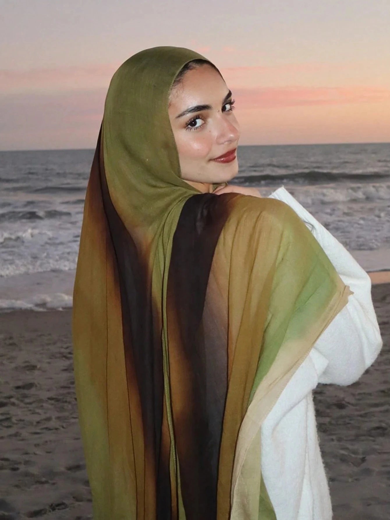 Vintage Watercolor Hijab Scarf