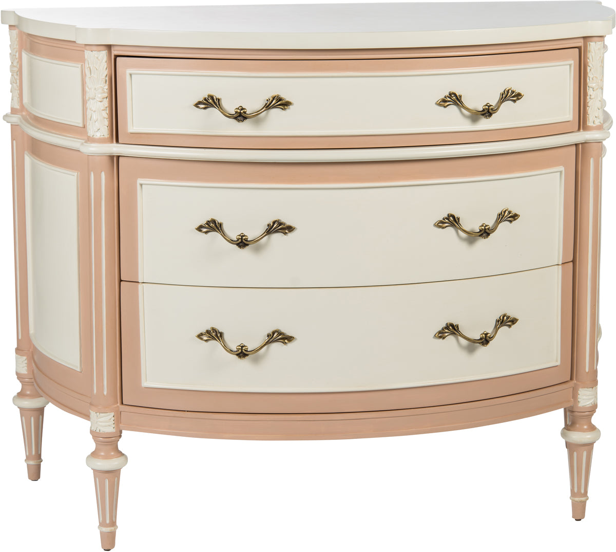 Antique Cream Pink Commode Bradburn Home