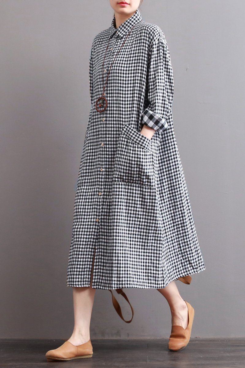 long sleeve long shirt dress