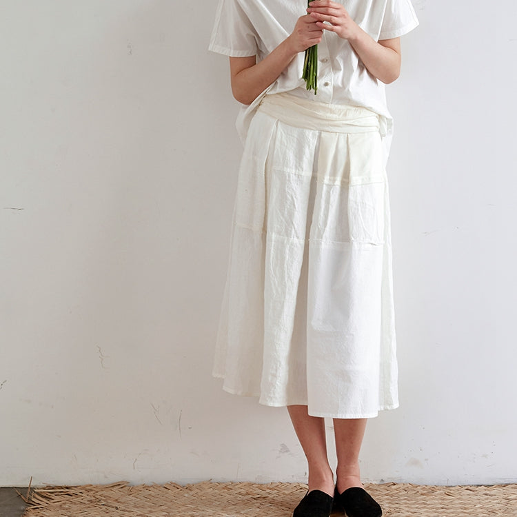 white cotton skirt