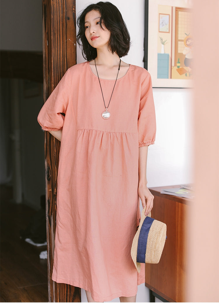 loose cotton maxi dress