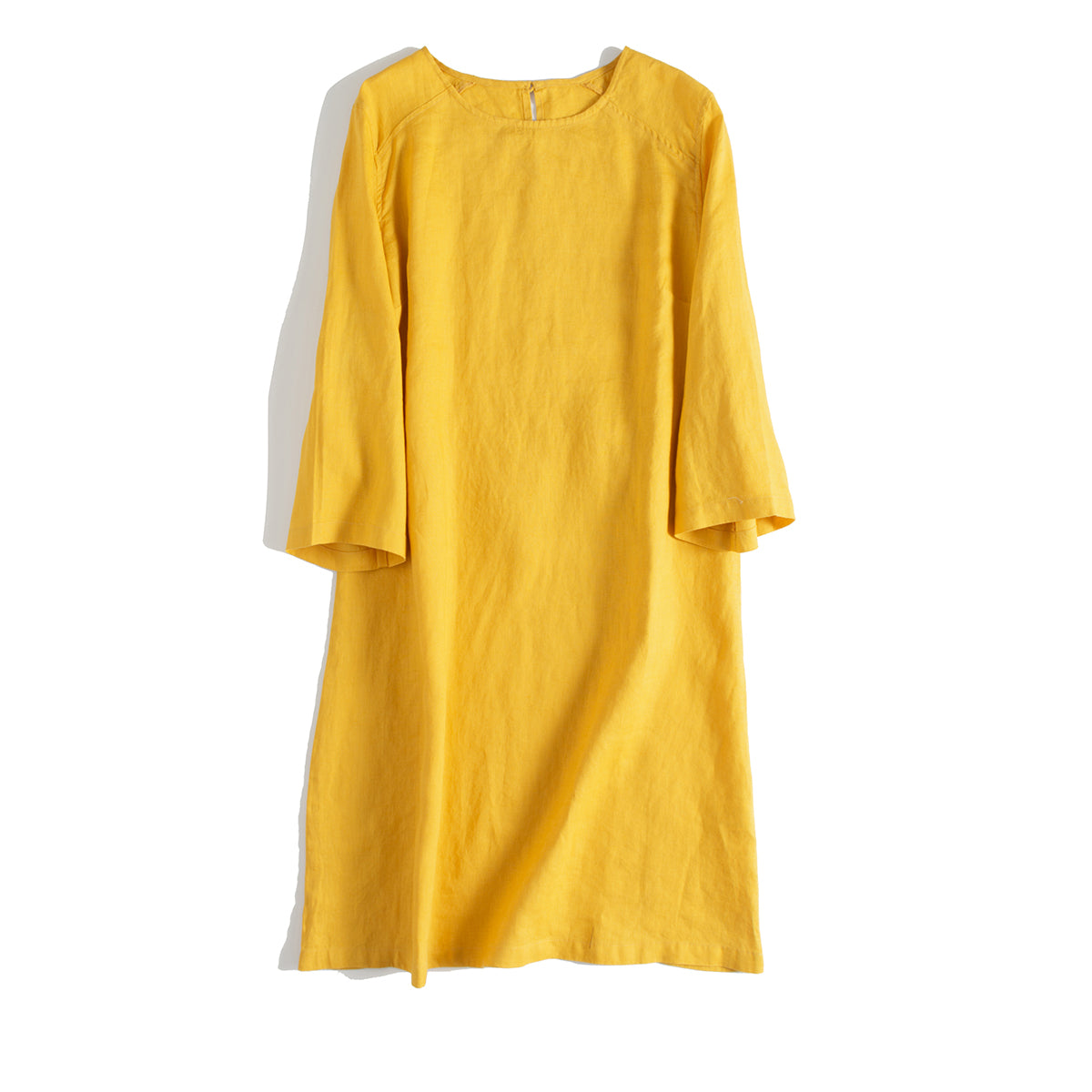 Blue And Yellow Linen Summer Dresses Women Loose Clothes– FantasyLinen