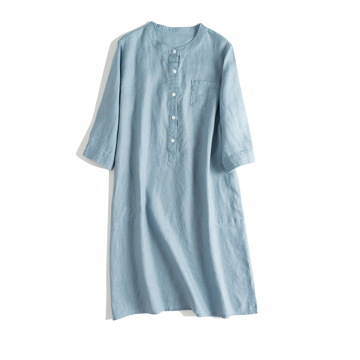 Simple Button Down Linen Dresses Women– FantasyLinen