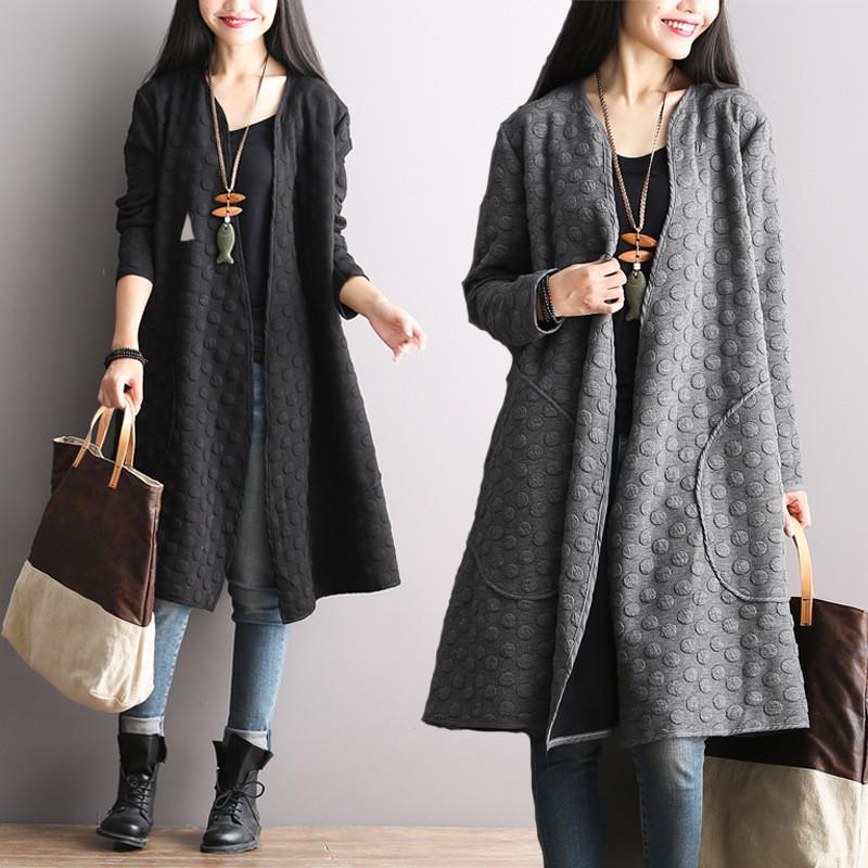  Korean  Style  Maxi Size Loose Knitting Coat Bat Sleeve 