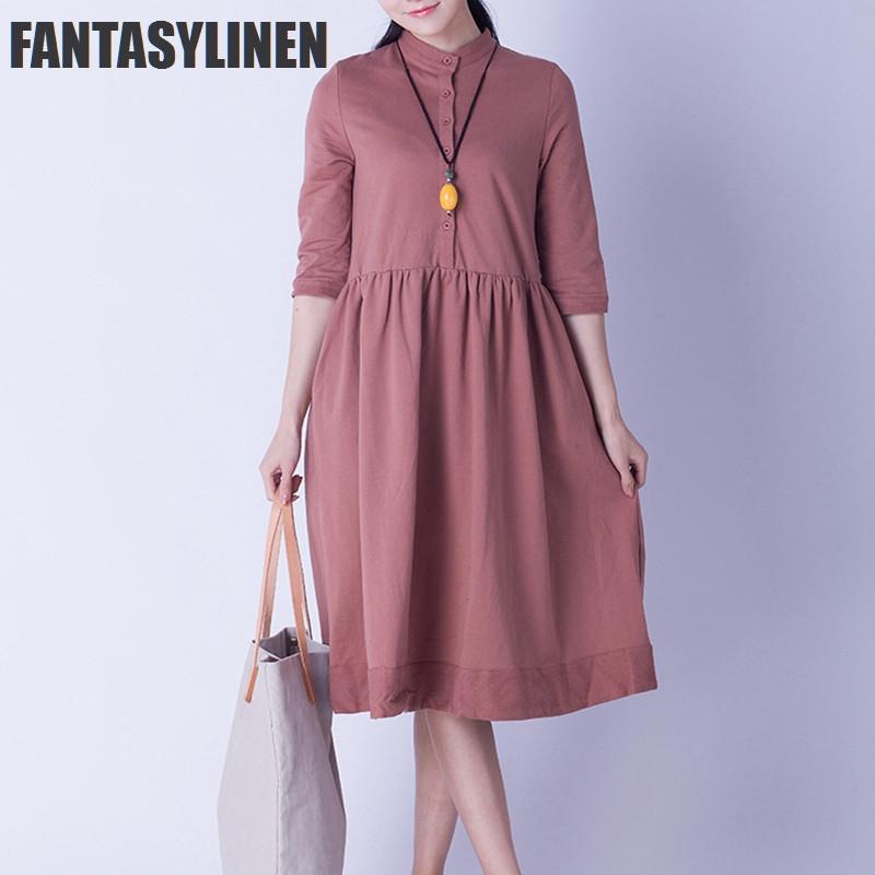 Elegant Warm Loose Casual Dress Women Tops Q0809A– FantasyLinen