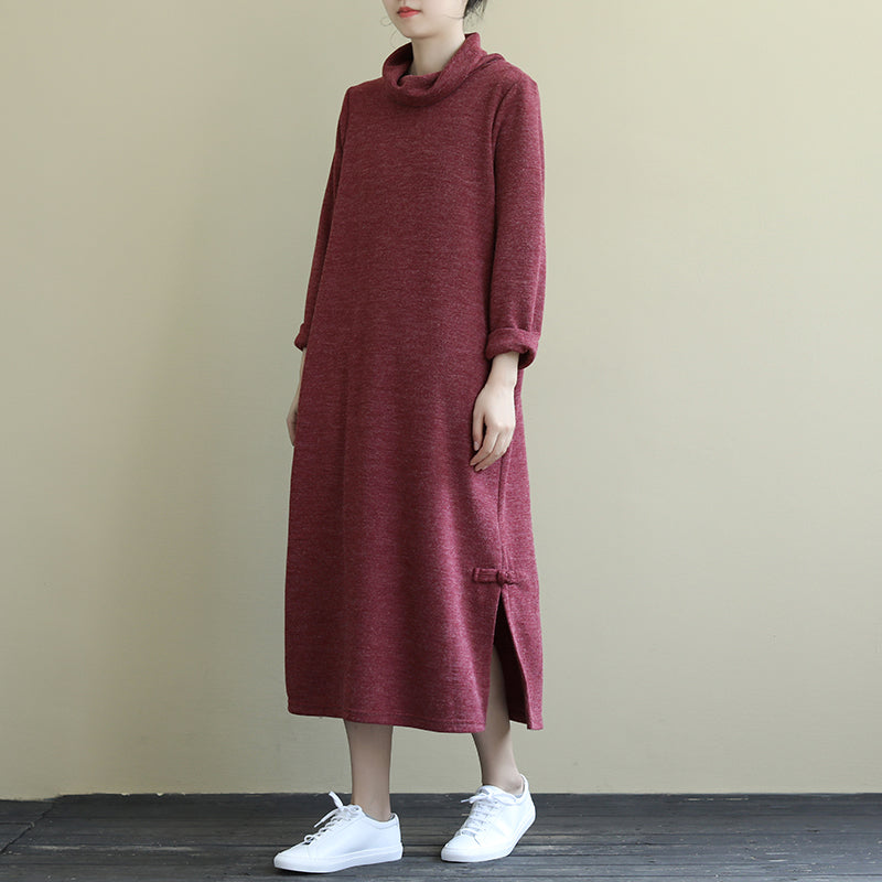 Women Casual Solid Color Sweater Dress– FantasyLinen