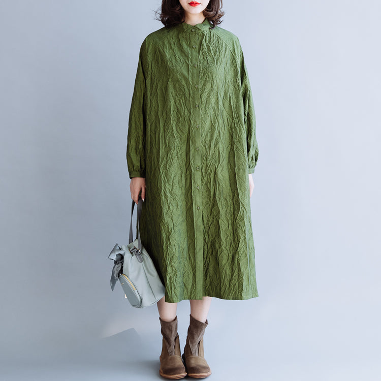 loose green dress